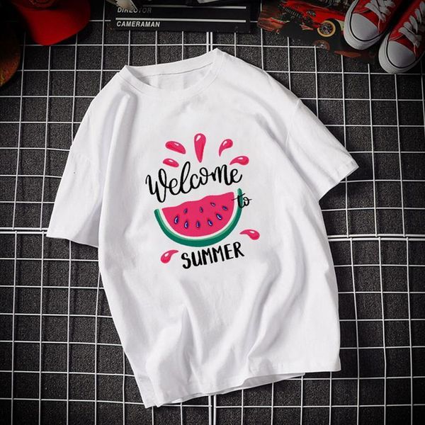 

pineapple fruit clothing fashion womens tee graphic casual white round neck female shirts
