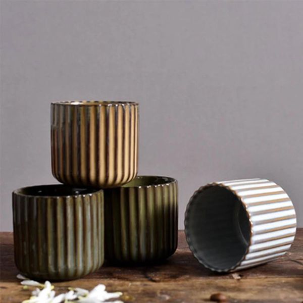 

cups & saucers retro tea cup creative japanese ceramic coffee mug 180ml teacup kiln porcelain water bowl