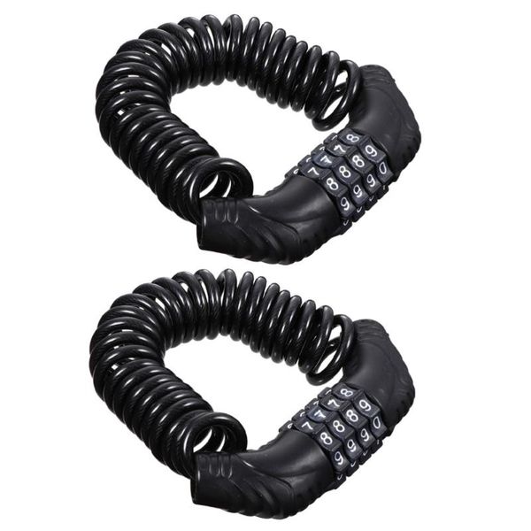 

bike locks 2pcs lock cable bicycles code waterproof helmet for protection