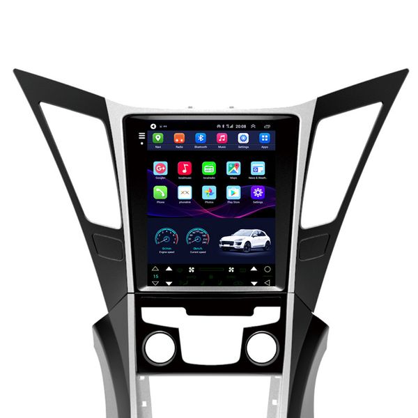 2 Din In-Dash Araba DVD Radyo Ses Çalar için Hyundai Sonata 8th 2012-2015 Bluetooth Wifi Kafa Ünitesi 9.7 inç Android Ile