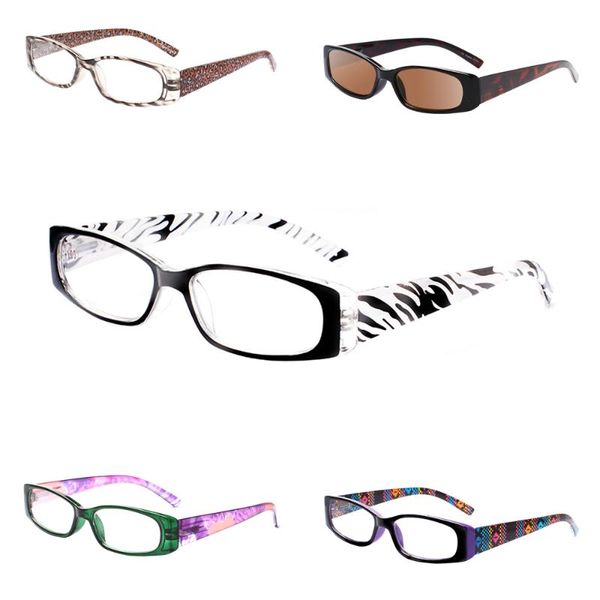 

sunglasses ladies fashion reading glasses spring hinge comfortable and convenient includes lady reade, White;black