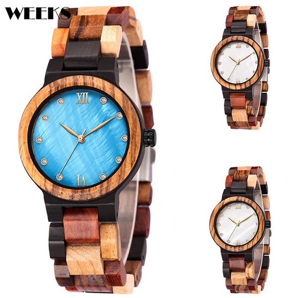 

wristwatches wood watch for women real natural wooden quartz wristwatch strap lady watches no logo drop clock female relogio feminino, Slivery;brown