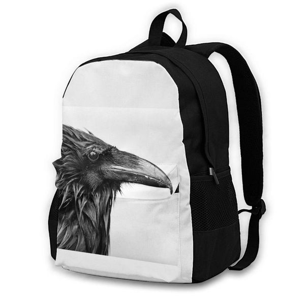 

backpack raven backpacks soft novelty polyester back to school teen bags