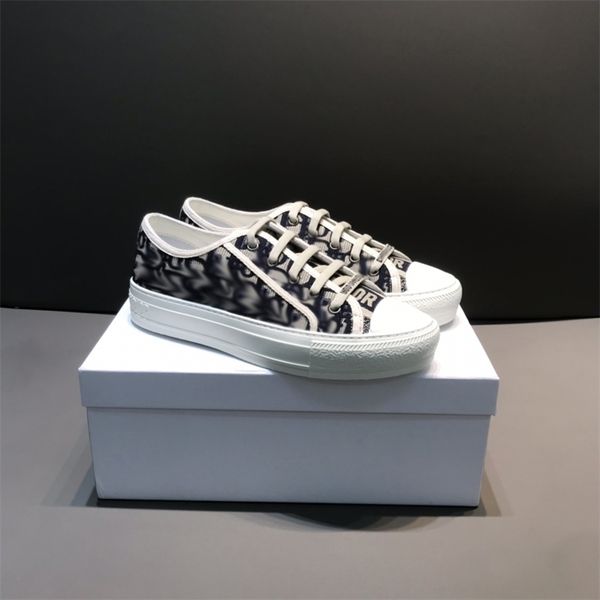 

official website 70% off outlet home high version new letter embroidered canvas women's shoes flat bottom casual sniffer, Black