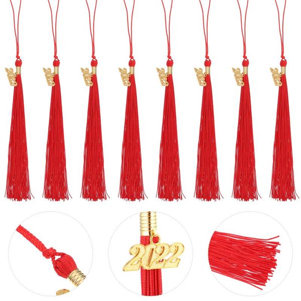 

party hats 8 pcs graduation doctoral hat tassel diy charm hanging pendants
