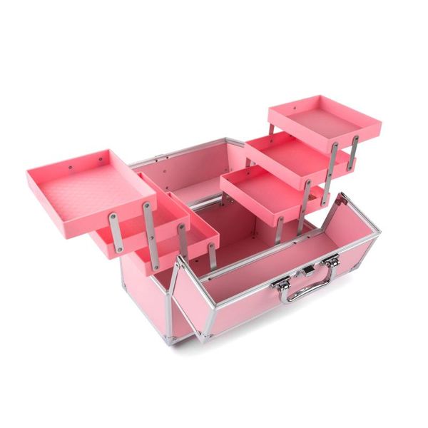 

storage boxes & bins retail goods in stock 1232 cosmetic case major three layers cosmetology box aluminum beautiful a wen xin