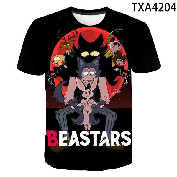 

men's t-shirts 2021 summer style anime cartoon pattern 3d printing t-shirt fashion creative and women's o-neck short-sleeved, White;black