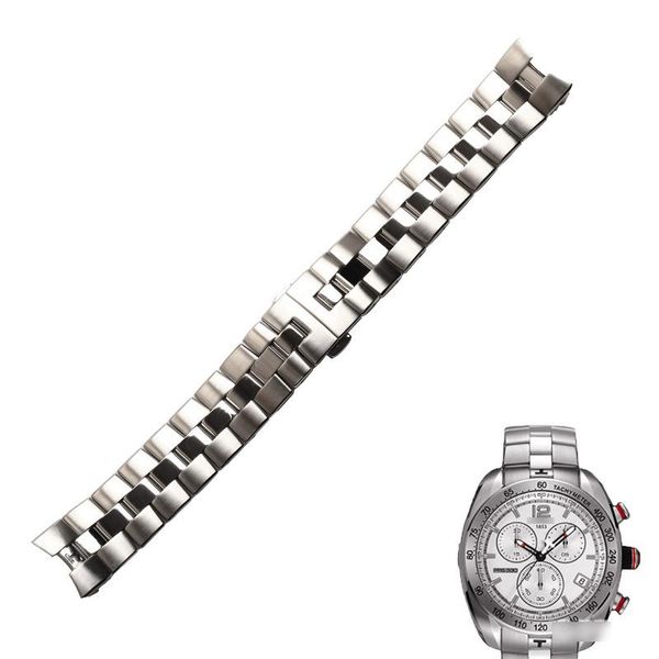 

watch bands wentula watchband for t076 stainless steel solid band, Black;brown