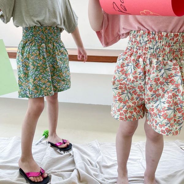 

korea style girls boys printed shorts summer fashion kids 1-6 years, Black