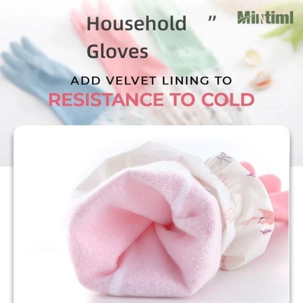 

disposable gloves plush thickened kitchen cleaning housework dishwashing rubber laundry dec 15th