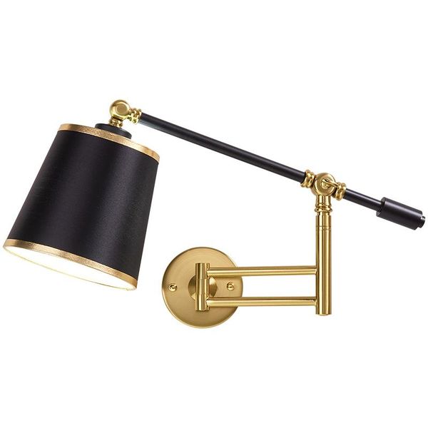 

wall lamps nordic creative folding lamp long arm adjustable light bedroom bedside office study living room mirror sconce