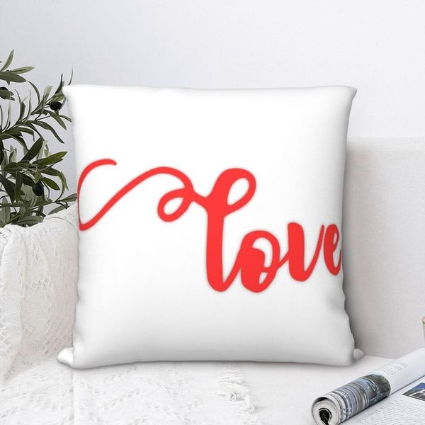 

pillow case love square pillowcase cushion cover creative zip home decorative polyester car simple 45*45cm