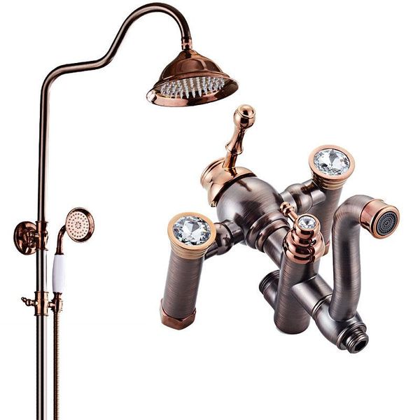 

orb shower sets with brass bathroom faucet for luxury system tap