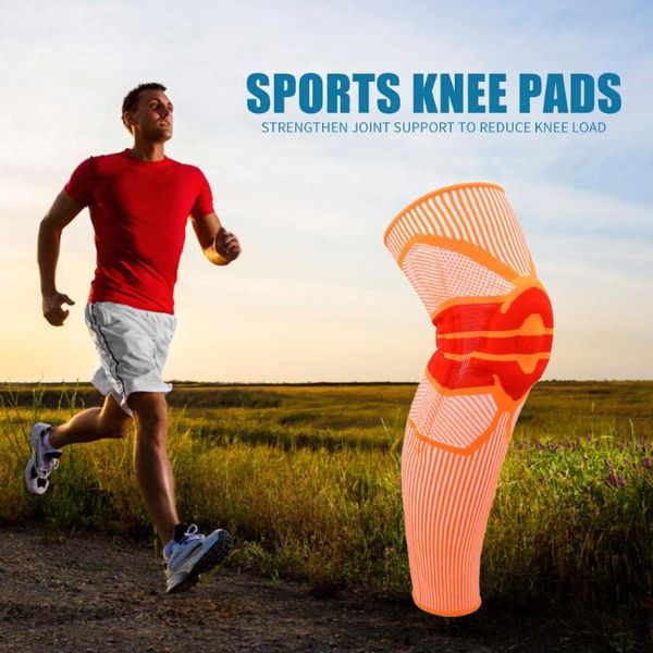 

fashion elastic knee support brace outdoor sports fitness accessories legs natural double-feather spring elbow & pads, Black;gray
