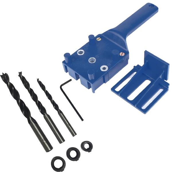 

quick wood doweling jig 6/8/10mm drill bit handheld drilling hole saw drills guide locator for carpentry professional hand tool sets