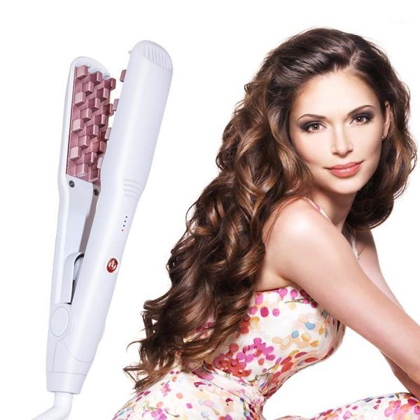 

sales hair fluffy maker negative ion straightener corn silk plaid roll straight dual purpose electric splint perm devic /401, Black