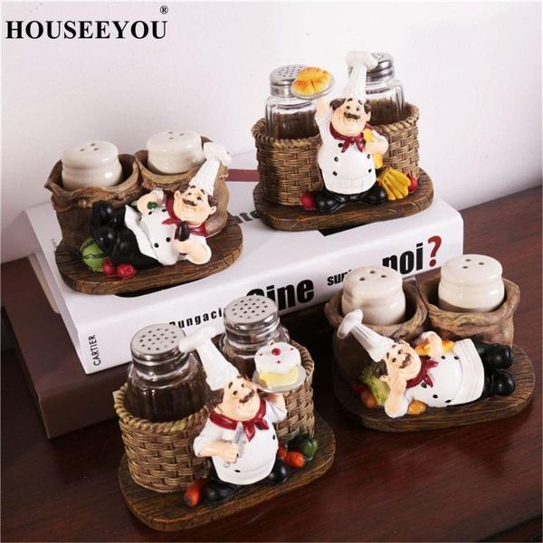 

storage bottles & jars modern minimalist creative crafts kitchen resin ornaments cute cook pepper shakers especiero salt and accessories