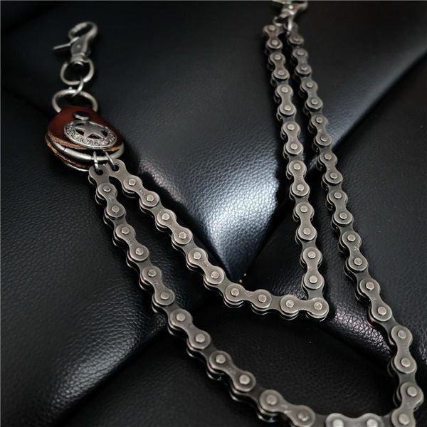 

belts hiphop trousers chain men's pants chains ornament punk rock accessories belt jeans waist decorations metal complex, Black;brown