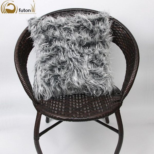 

futon fur fashion soft square throw pillow cases home decor sofa waist cushion cover cushion/decorative