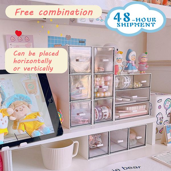 

w&g ins deskder make up organizer jewery desk arrangement artifact home office stationery sma box ipstick storage box