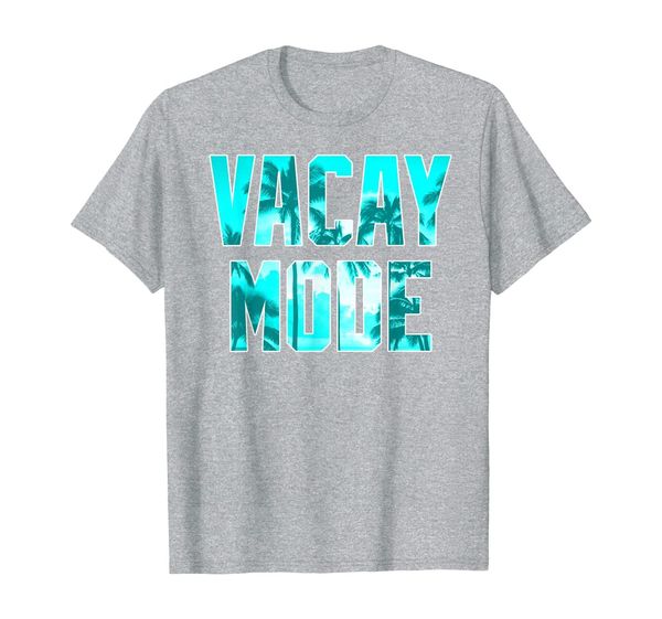 

vacay mode on funny palm trees pineapple vacation palm tree t-shirt, White;black