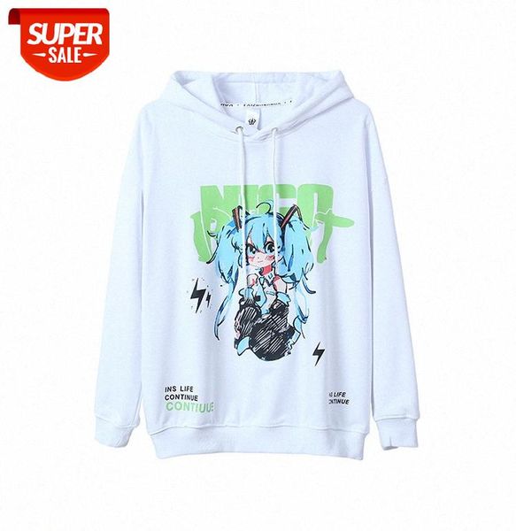 

street trend hip-hop casual tide printed sweater hoodie foreign trade men's clothing #fd9r, Black