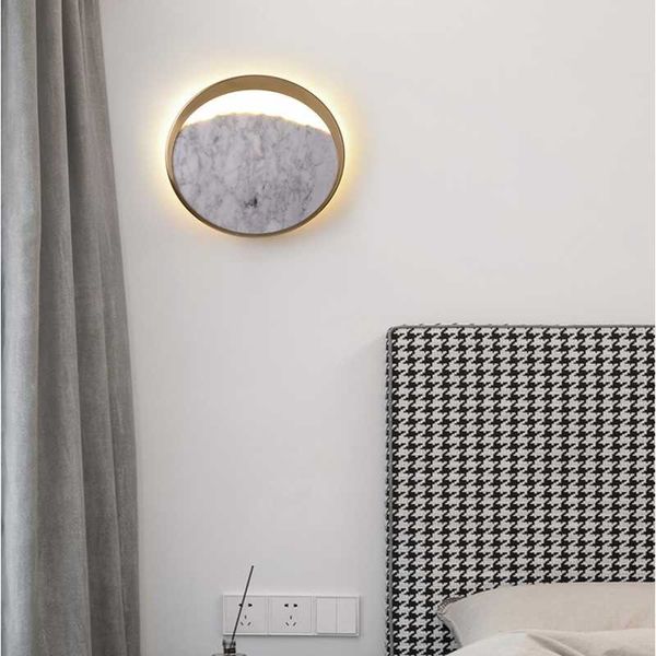 

wall lamp nordic postmodern minimalist personality creative moon aisle corridor bedroom bedside living room background