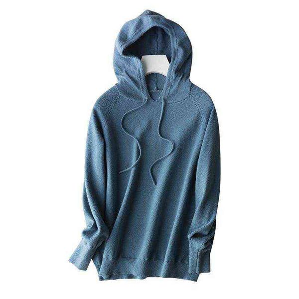 

2021 hooded sweater women's large loose versatile pullover et women, White;black