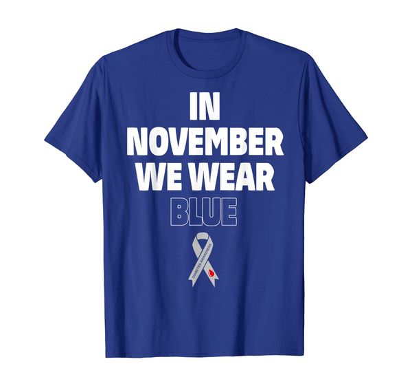 

In November, We Wear Blue Diabetes Awareness T-Shirt T-Shirt, Mainly pictures