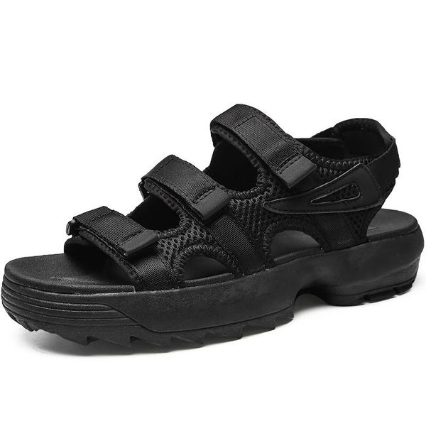 

sandals sole slip mens plage roman sandles summer shoe praia gladiator sandalhas shoes s hombre white footwear 39 sandale for genuine, Black