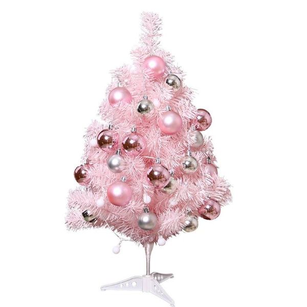 

christmas decorations 60cm deskdecoration celebration pvc+metal tree with lights