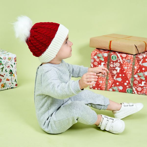 

winter hat christmas children's knitted hat warm baby wool hats 1221786