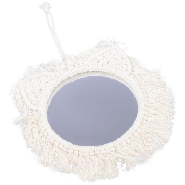 

mirrors 1pc weaving wall mirror indoor decorative rope hanging