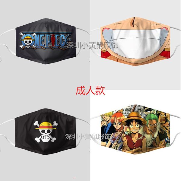 

king pirate 3d digital printing protective mask anti dust and haze filtering adult