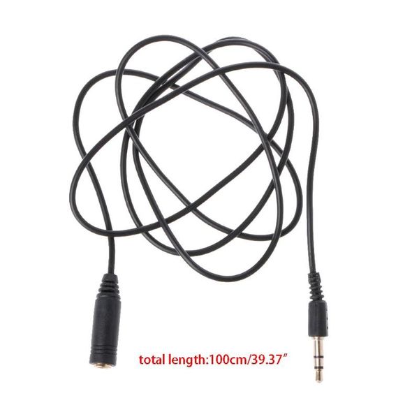 

3.5mm male to female 3-pole jack plug stereo aux extension cable cord 1m 32ca computer cables & connectors