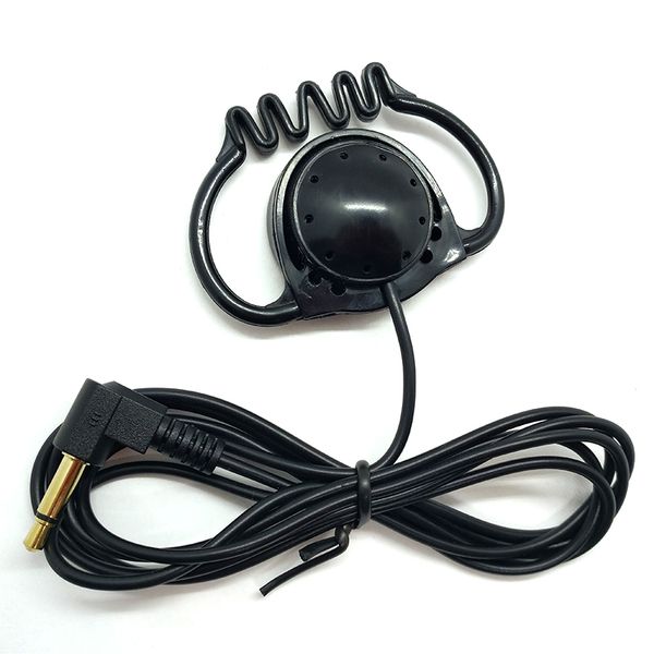 Microfono singolo tws auricolari con gancio laterale auricolari con cavo rinforzato da 3,5 mm per applicazioni di guida turistica