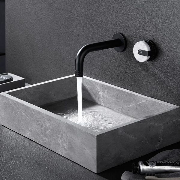 

wall mounted bathroom sink faucet single handle 360 for mixer tap black sk-7102 faucets