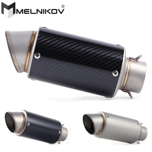 

motorcycle exhaust system universal carbon fiber muffler gpz900r ninja ninja1000 zrx1100 zzr1100c zzr1100d ninja650 zx-6r
