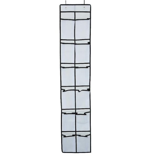 

storage boxes & bins narrow shoe organizer hanging bag 12 mesh pockets shelf wall over door