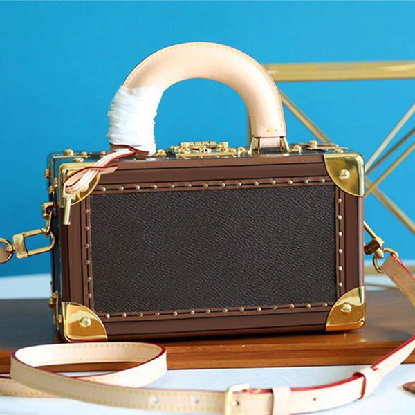 

designer 2021 hand bag handmade suitcase retro business briefcase small men and women storage