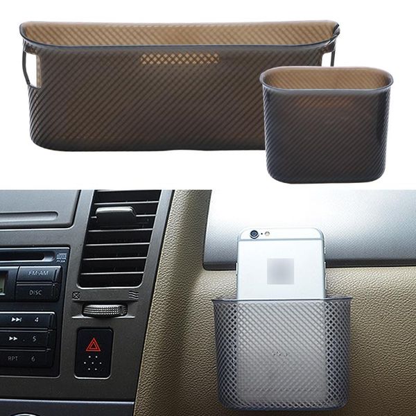 

car organizer storage box interior multifunction door side hanging pocket card phone holder garbage mesh bin auto accessories