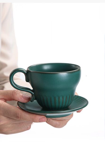 

mugs retro ceramic coffee mug cup milk personality mark with disc gift