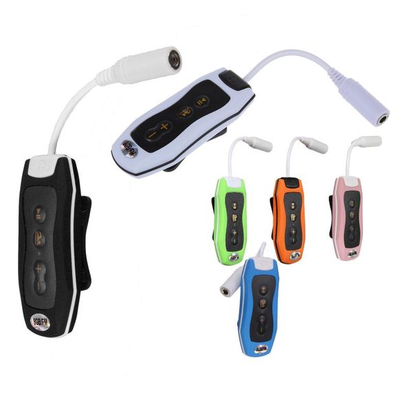 

player swimming underwater diving spa + fm radio waterproof headphones orange & mp4 players mp3