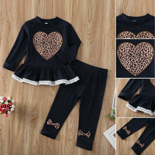 

clothing sets fashion set born baby girls full sleeve lace long-sleeved love dress trousers winter 2pcs 1-6 years 2021, White