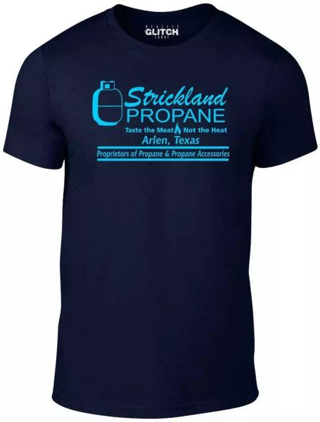 

strickland propane t-shirt - funny t shirt retro texas cool king comedy hill usa, White;black