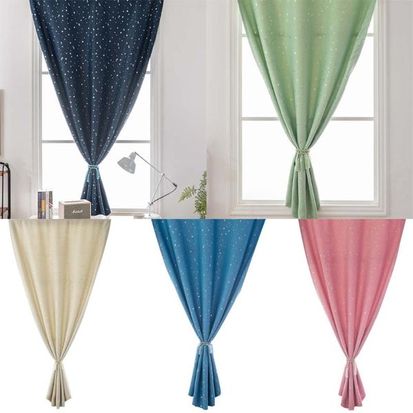 

curtain & drapes stars curtains blackout for kids child bedroom korean style window voile tulle living room