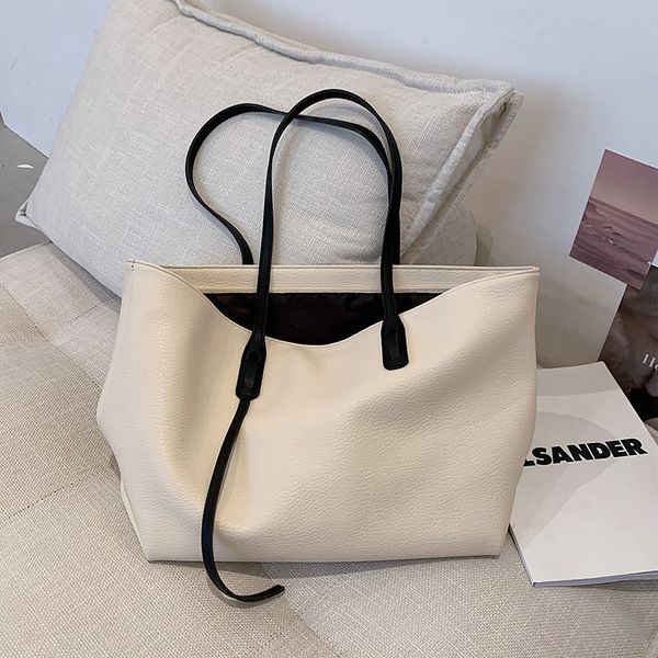 

hbp fashion women's handbags trendy large-capacity single-shoulder women's soft leather shopping bags