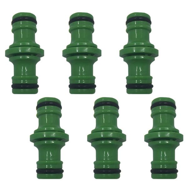 

watering equipments 6pcs extender garden irrigation double male hose connector pipe joint universal tube accessories quick fitting durable