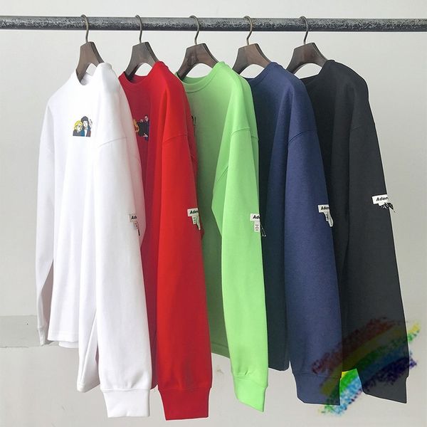 

5colors sweatshirts men women print hoodies sleeve crewneck, Black