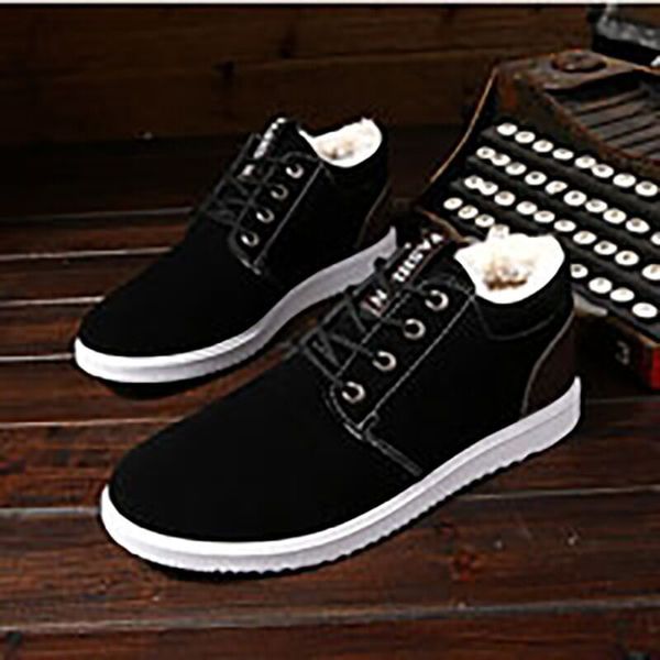 

boots men's winter shoes casual retro men chunky fashion for man botas mujer 8z7p, Black